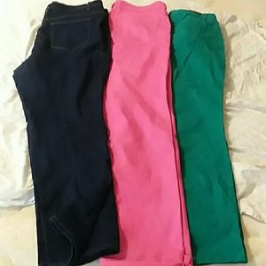 3 pair Jeans Assorted Colors **BUNDLE**
